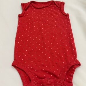 Carter’s Red Polka Dot Baby Onesie